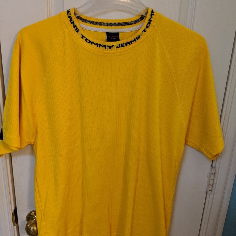 Vintage Yellow Tommy Hilfiger tommy jeans shirt